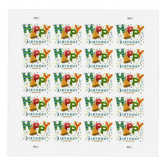 (2021) USPS Happy Birthday Forever Stamps