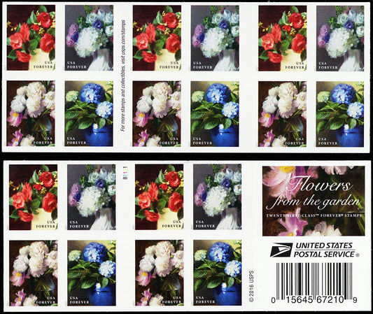 (2017) USPS Flowers from The Garden Forever Stamps