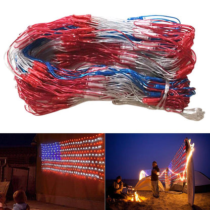 American Flag Led String Lights-large Usa Flag Outdoor Lights