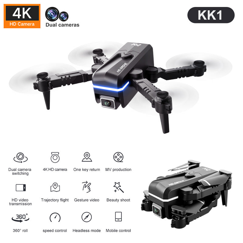 Mini 4K UAV HD Drone Folding Fixed Height Remote Control Aircraft