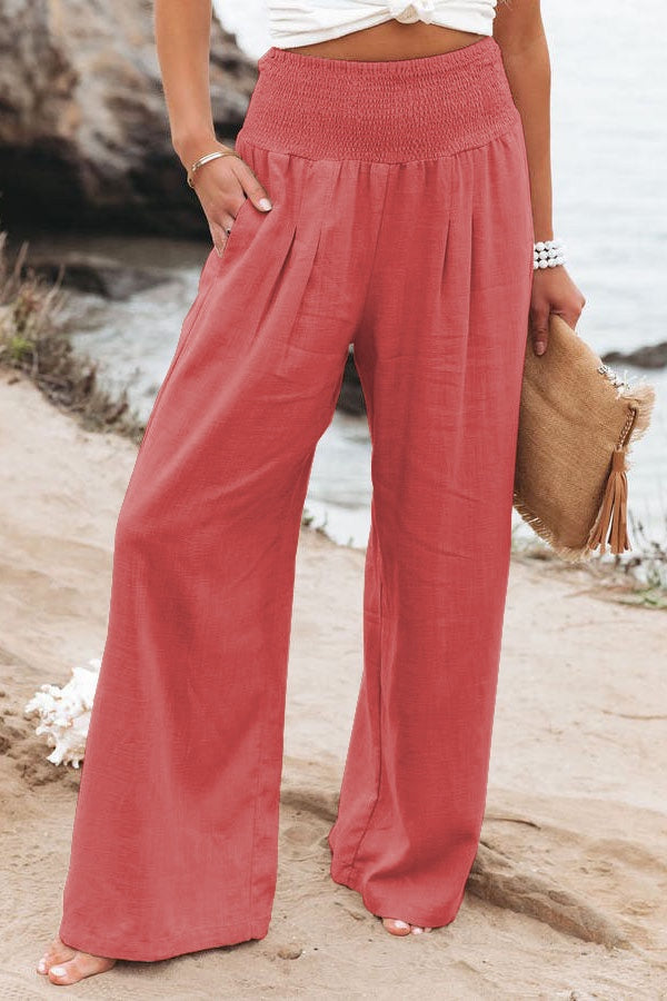 Women's Fresh Air Pocketed Smocked Pants
