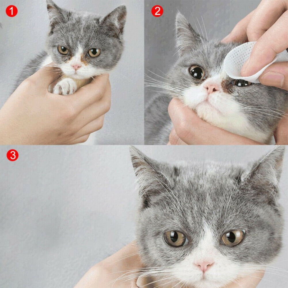 Gentle Pet Eye Cleansing Tear Stain Wipes