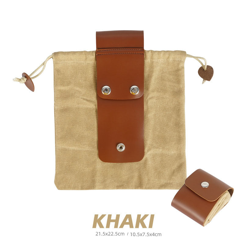 Outdoor Waist Hanging Drawstring Foldable Portable Picking Bag