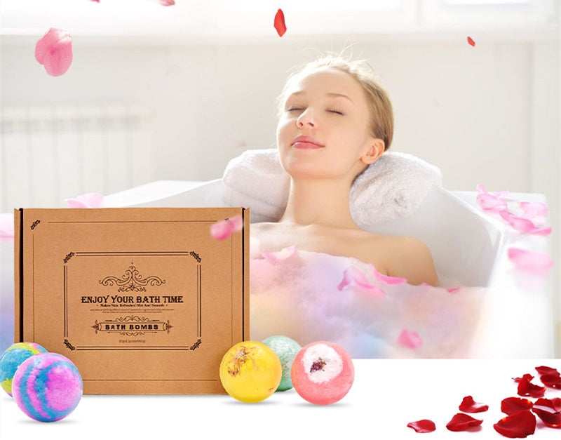 Bath Bombs Gift Set Bath Clean Skin Color Bubble Bath Ball Set