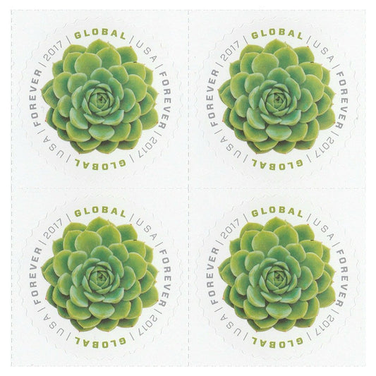 (2017) USPS Global Green Succulent International Forever Stamps