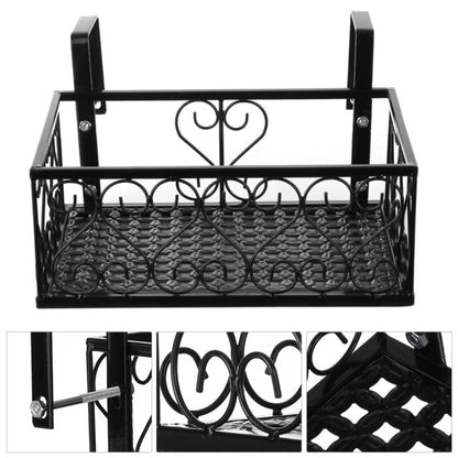 Balcony Flower Stand With Screw Hanging Balcony Railing Flower Pot
