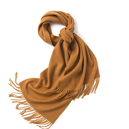 Unisex LambSwool Scarf Pure Color Winter Extra Length Scarf
