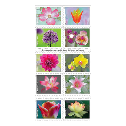 (2021) USPS Garden Beauty Forever Postage Stamps