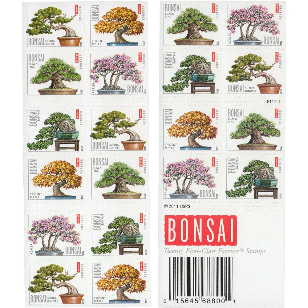 (2012) USPS Bonsai First Class Forever Postage Stamps