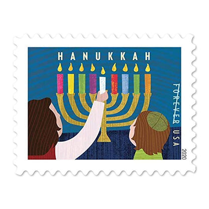 (2020) USPS Hanukkah Forever Postage Stamps