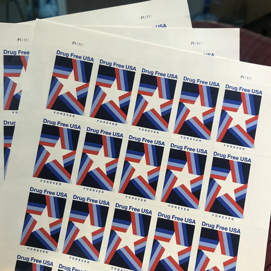 (2020) USPS Drug Free USA First-Class Forever Stamps