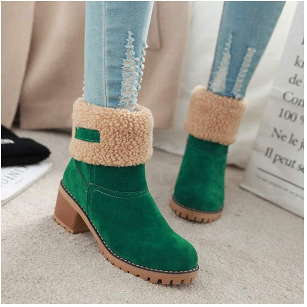 Women's Cosy Winter Boots Premium Suede Snow Chunky Ankle Boots