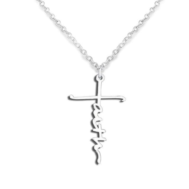 Faith Cross Necklace Exquisite Ring