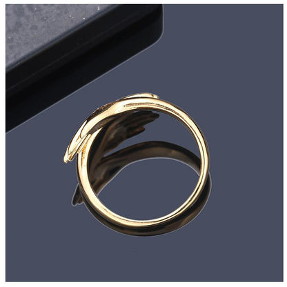 Cute Two-Hand Open Ring Exquisite Ring