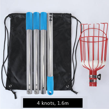 Detachable Stainless Steel Rod High-altitude Fruit Picker