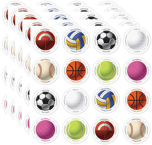 (2017) USPS Have a Ball! Baseball Basketball Vollyball Postage Stamps