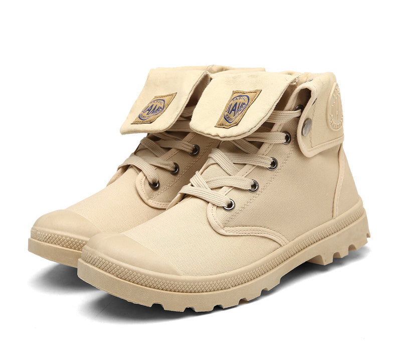 Men's Martin Boots High-top Canvas Shoes Outdoor Tooling Boots