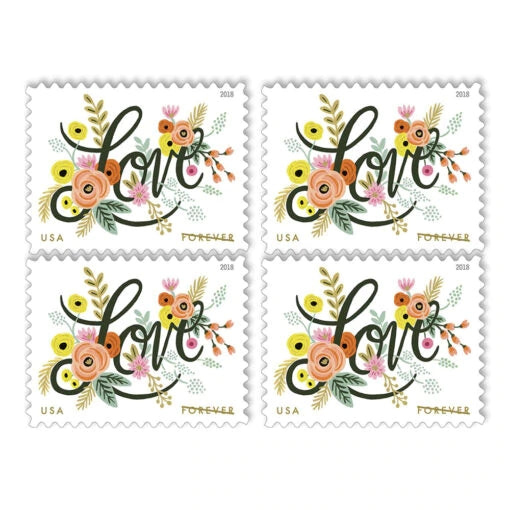 (2018) USPS Love Flourishes Forever Stamps