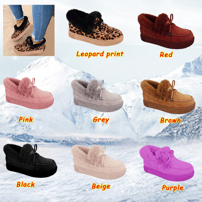 Thick Bottom And Velvet Thick Warm Cotton Shoes Women Snow Boots