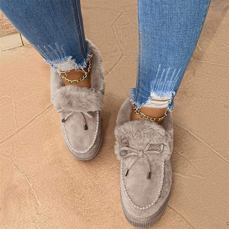 Thick Bottom And Velvet Thick Warm Cotton Shoes Women Snow Boots