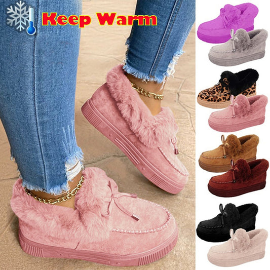 Thick Bottom And Velvet Thick Warm Cotton Shoes Women Snow Boots