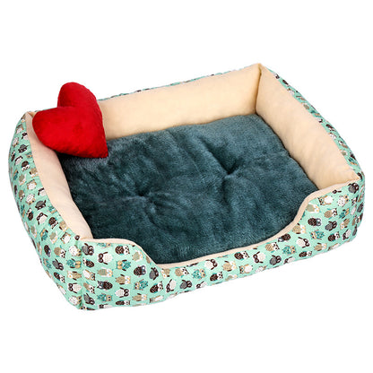 Small And Medium-sized Cats And Dogse Plush Pet Bed