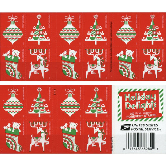 (2020) USPS Holiday Delights Forever Stamps