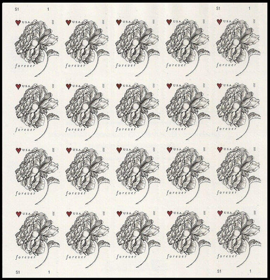 Vintage Rose Pane Wedding Forever Postage Stamps