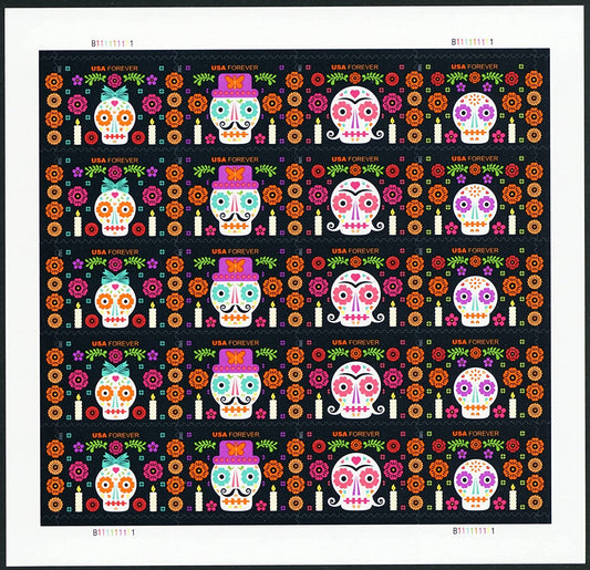 (2022) USPS Day of The Dead First Class Postage Stamps