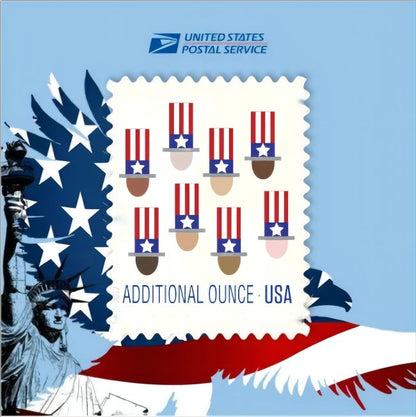 2017 USPS Uncle Sam’s Hat Additional Stamps