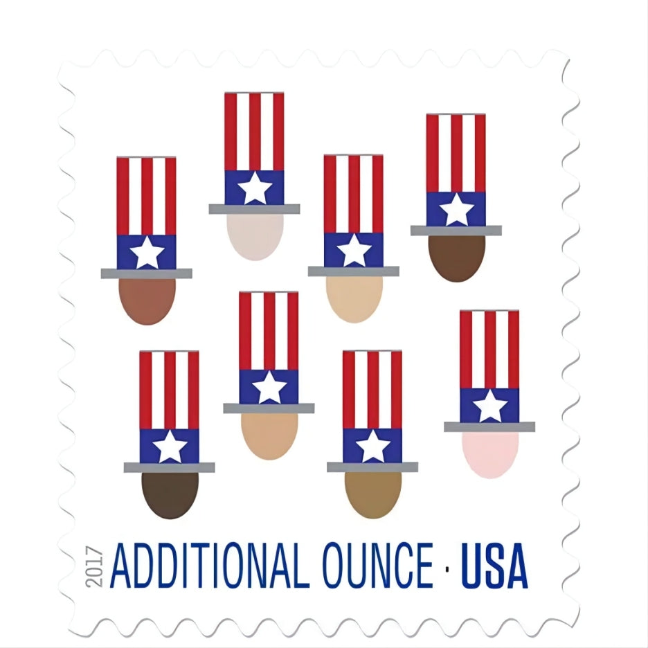 2017 USPS Uncle Sam’s Hat Additional Stamps