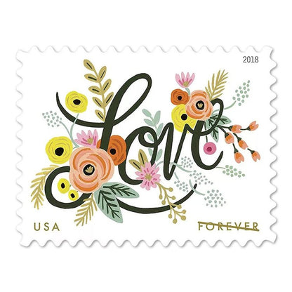 (2018) USPS Love Flourishes Forever Stamps