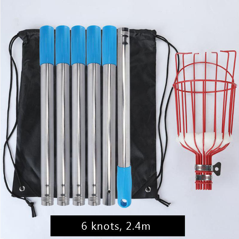 Detachable Stainless Steel Rod High-altitude Fruit Picker