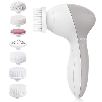 7 In 1 Facial Brush Waterproof Facial Cleansing Brush Set