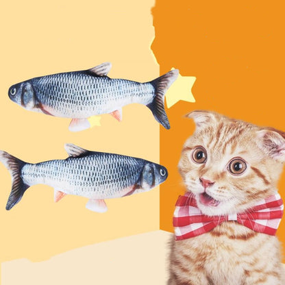 Cat Toy USB Simulation Fish Pet Cat Plush Electric Fish Toys