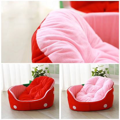 Soft Comfortable And Cute Strawberry-shaped Pet Nest