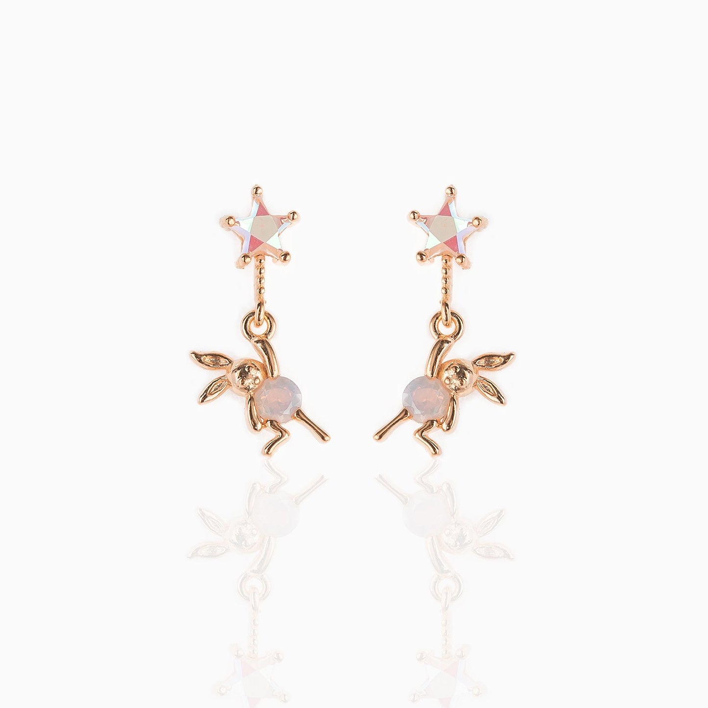 18k Gold Plated Earring Bunny Hop Earrings