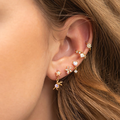 18k Gold Plated Earring Bunny Hop Earrings