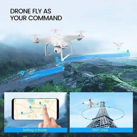 Latest 4K Camera Rotation Waterproof Professional RC Drone