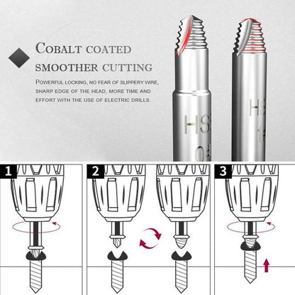 Screw Extractor Remove the Screws Effectively (6pcs)