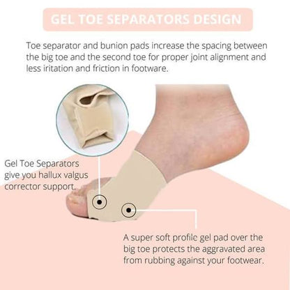 FeelGreat Orthopedic Toe Bunion Corrector 2.0 - 1 Pair (Left & Right)