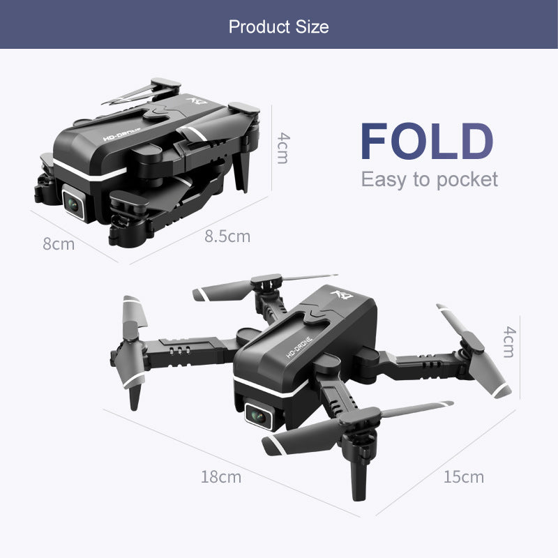 Mini 4K UAV HD Drone Folding Fixed Height Remote Control Aircraft