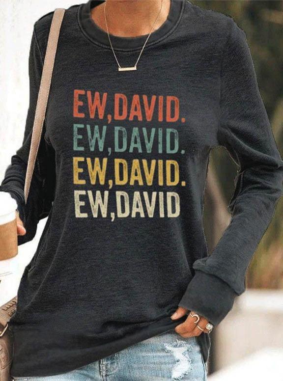 Women's T-Shirt Ew David Rainbow Color Print Tee