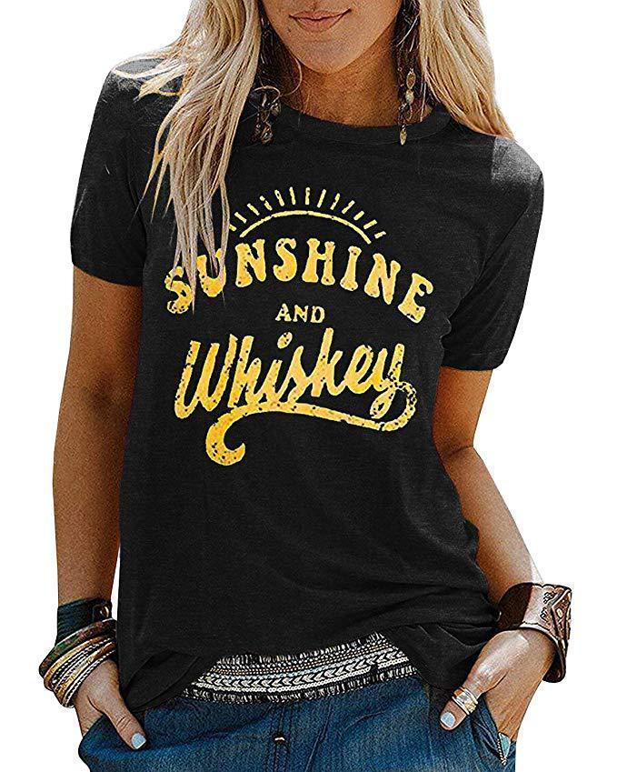 Women's T-Shirt Sunshine And Whiskey Tee