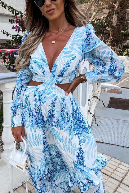 Women's Oceans of Love Cutout Maxi Dress