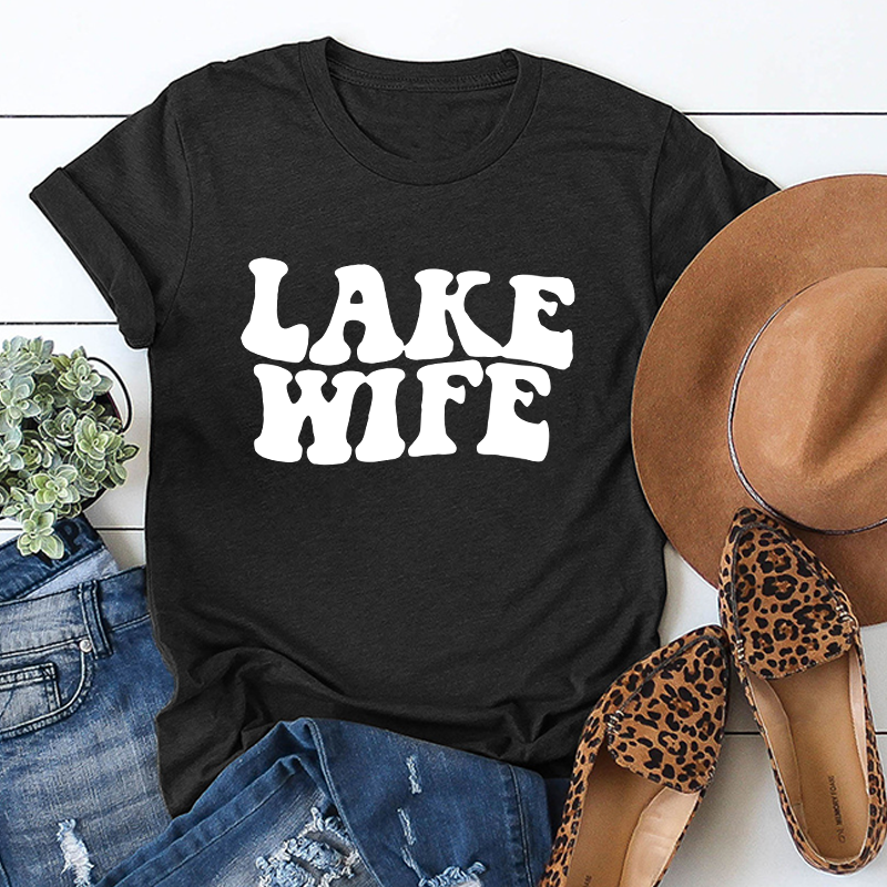 LAKE WIFE Casual Bachelorette Party T-Shirt