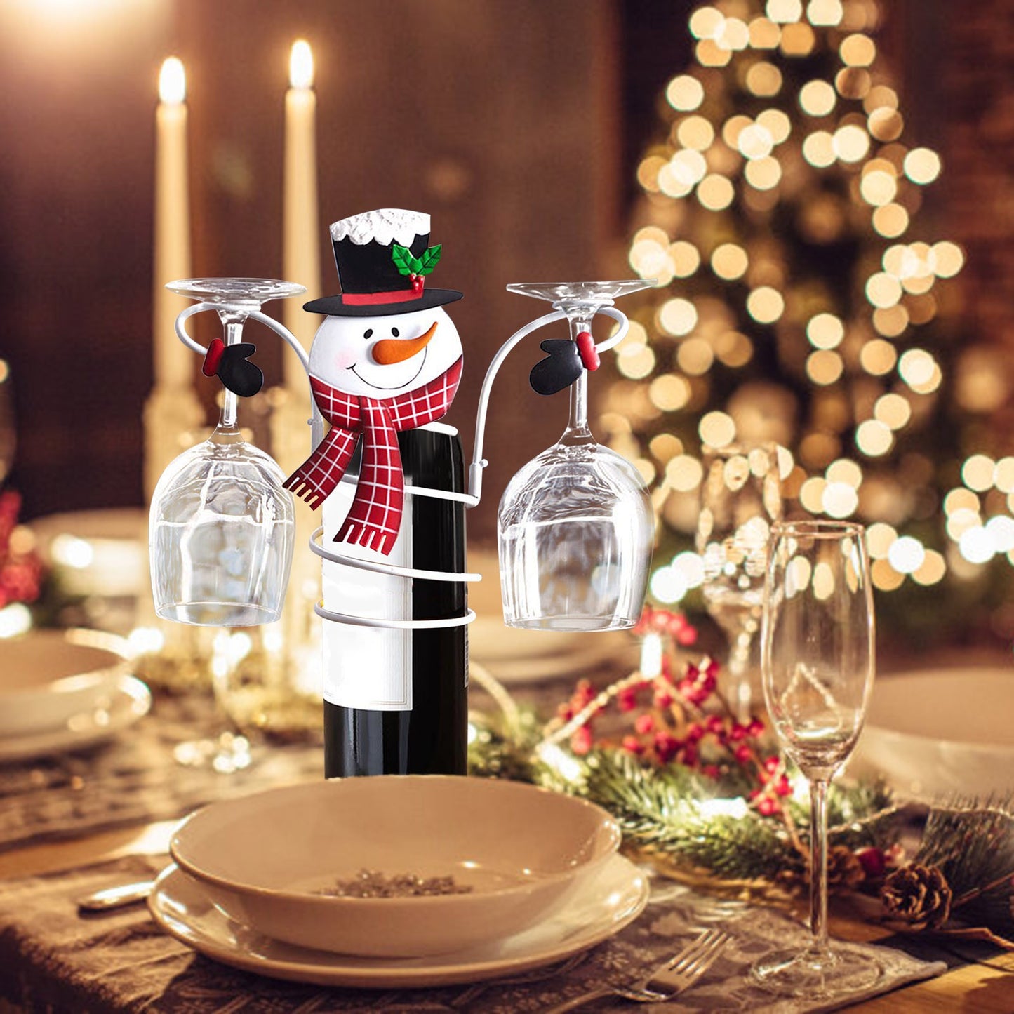 Snowman Glass Holder | Christmas Decoration For The Kitchen