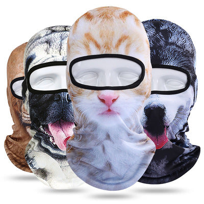 Outdoor Anti-Sun/ Anti Wind Cute Animal Face Mask Face Gini