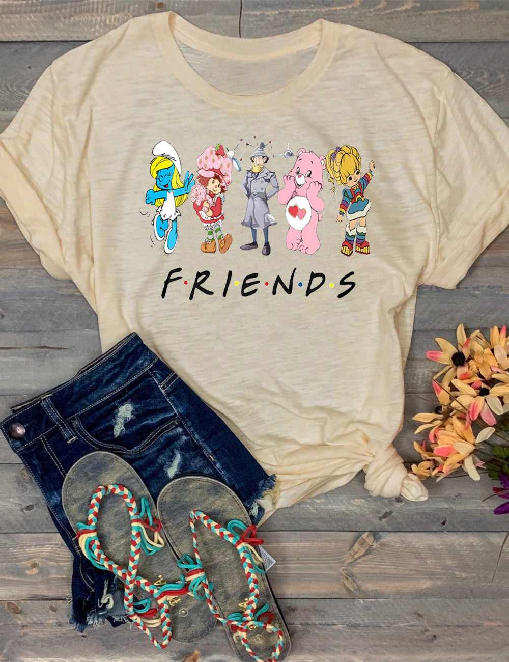 Women's T-Shirt Friends Apricot Tee