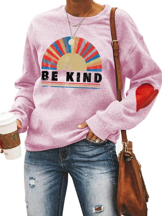 Be Kind Rainbow Women's Sweatshirt Hoodie Sweater